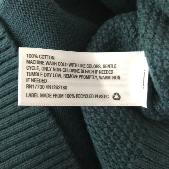 Goodfellow dark green texture sweater, NWT - Picture 5 of 6